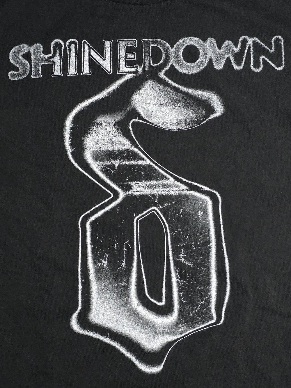 Shinedown Logo 6 Authentic Band Merch Graphic Tee Shirt Sz Lg (Shakawear Print)
